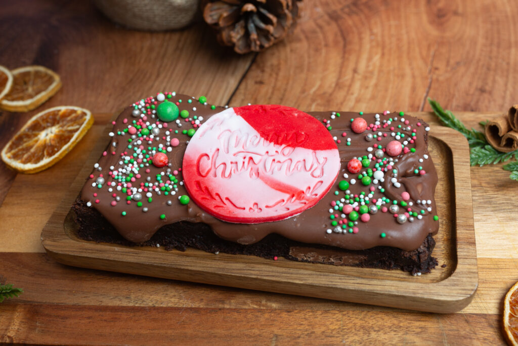 “Merry Christmas” Brownie Slab - Image 3