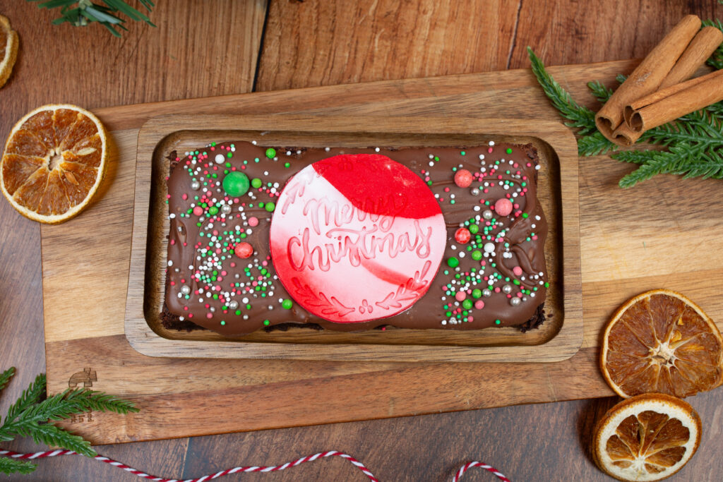 “Merry Christmas” Brownie Slab - Image 2