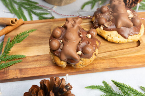 Malteser Reindeer Topped & Stuffed NYC Cookie