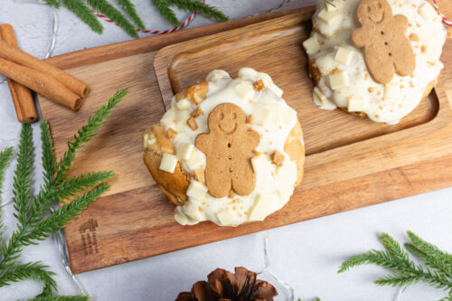 Gingerbread Man Topped & Stuffed NYC Cookie