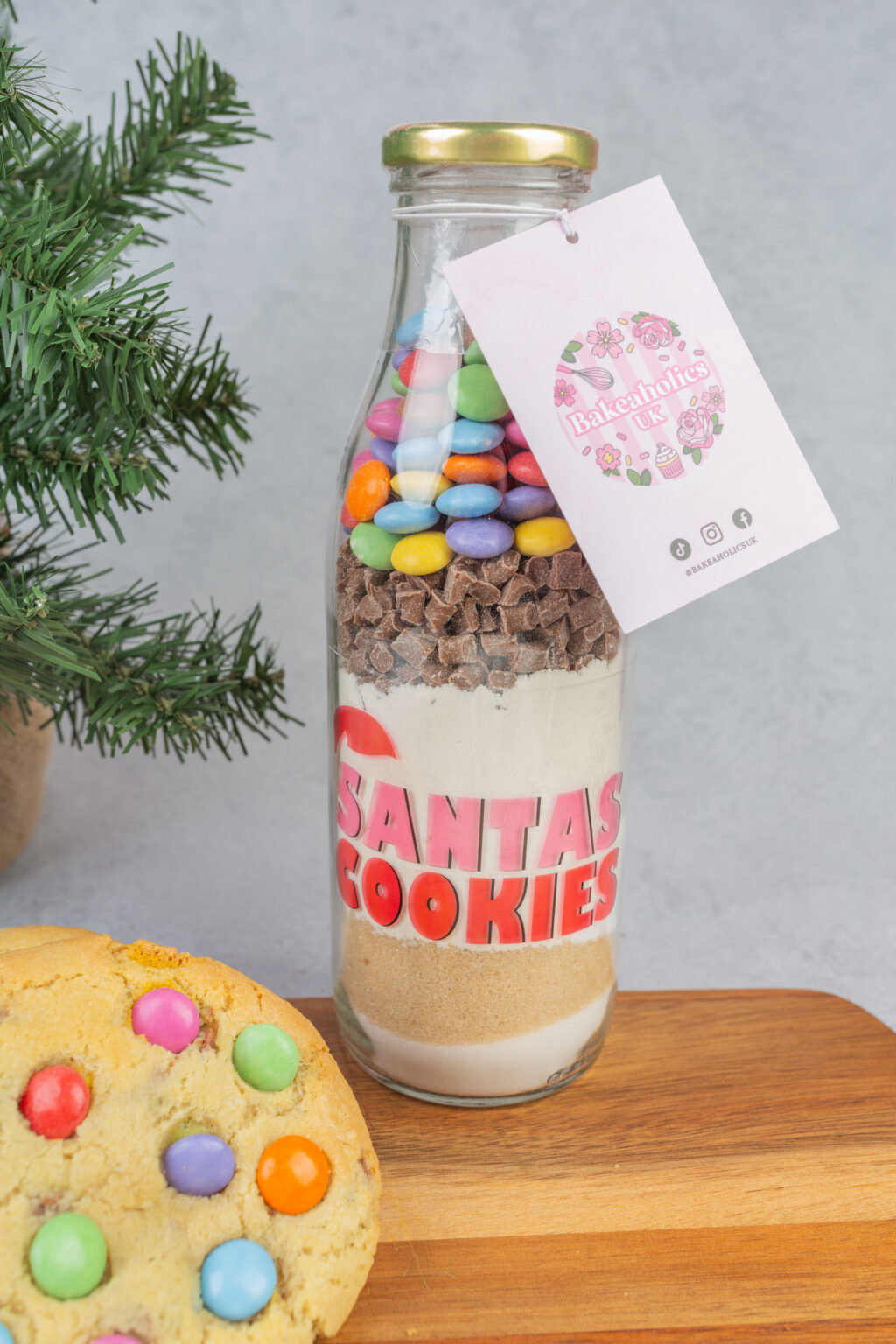 Santa Cookies Baking Bottle