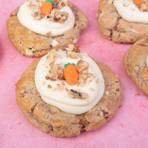Carrot Cake Stuffed NYC Cookie
